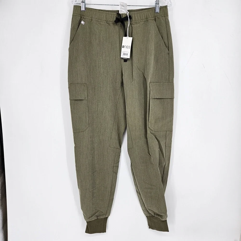 Figs Scrub Pants Mens Medium Classic Tansen Cargo Jogger Healthcare Olive